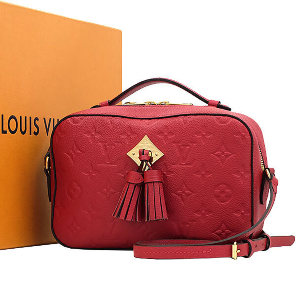 Louis Vuitton Empreinte Saintonge Handbag Red LV